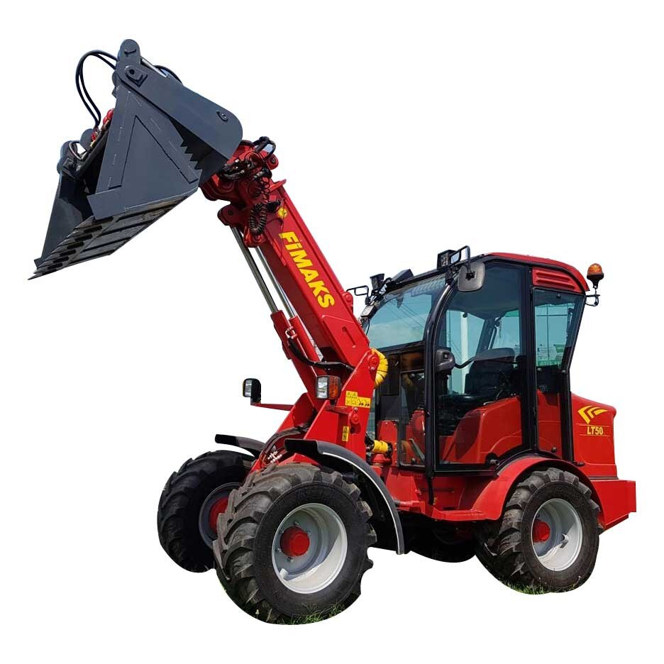 Incarcator autopropulsat telescopic, cu cabina si AC Fimaks FMLT 50 CP, motor Perkins