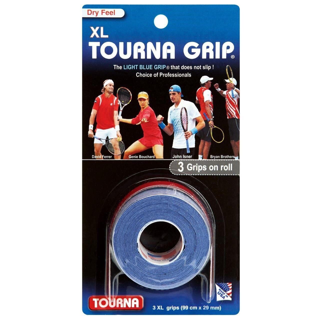Overgrip TOURNA Blue, XL, 3 bucati;0;