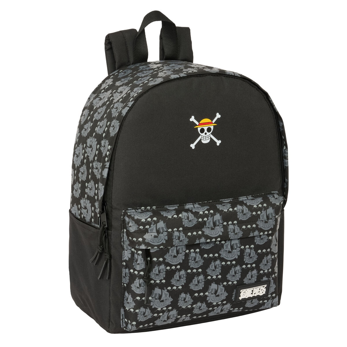 Rucsac laptop One Piece, negru, pentru copii, 14.1" poliester