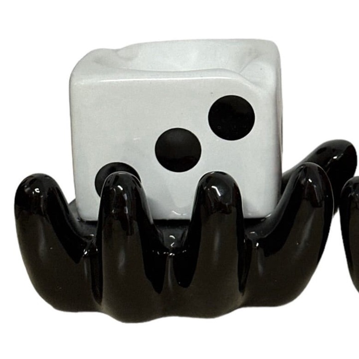 Kerámia hamutartó kéz kockákkal 11x8cm