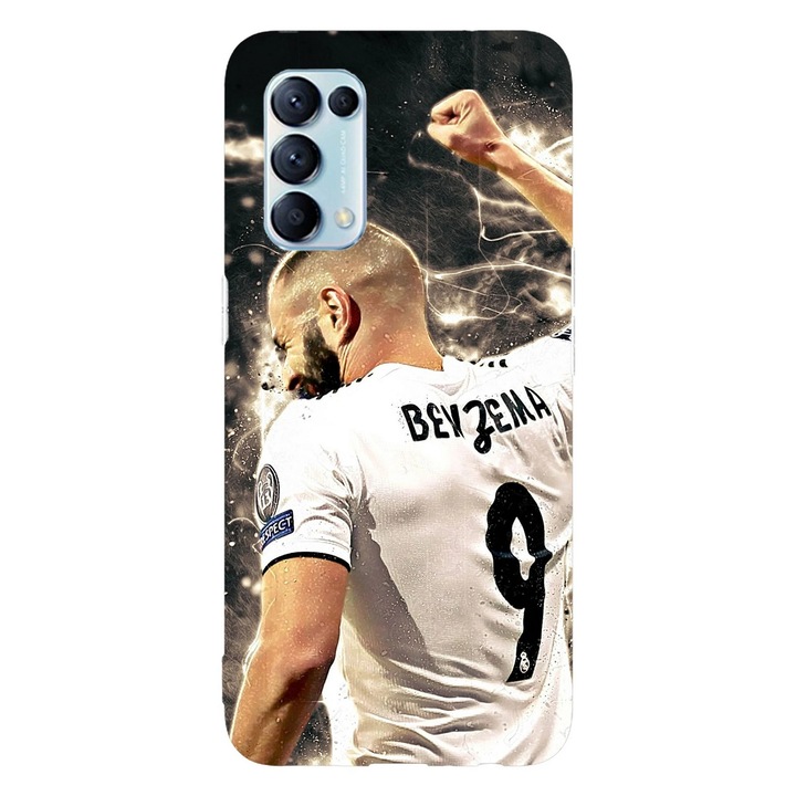 Калъф за телефон, съвместим с модел Oppo A60, Viceversa, Benzema Number 9, силикон, TPU