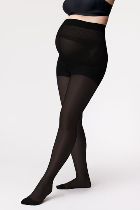 Dres Penti 90 DEN pentru gravide – Mat, Opac, Negru, L