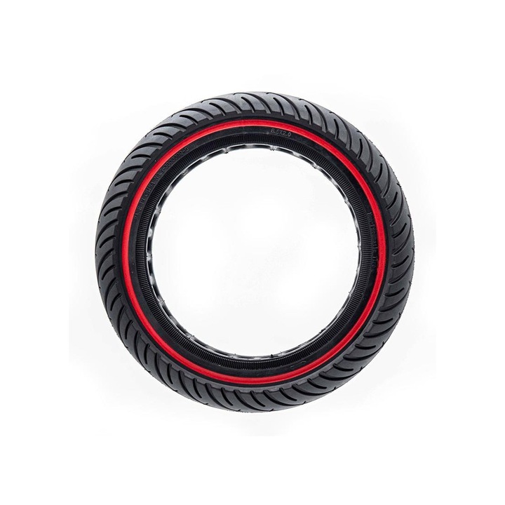 Anvelopa plina ultra-usoara 8.5x2 Negru/Rosu