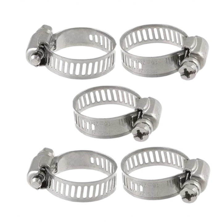 50 db fém tömlőbilincs készlet 10-16mm TORK BMX3377-hez, rozsdamentes acél, biztonságos rögzítés