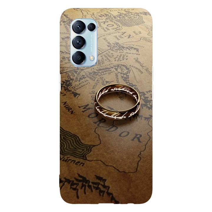 Husa telefon compatibila cu Oppo Reno 12 Pro, Viceversa, model The One Ring The Lord of the rings, Silicon, TPU