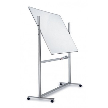 Tabla magnetica rotativa cu 2 fete si rama din aluminiu cu stand Bi-Office - 120x180 cm Tabla magnetica rotativa cu 2 fete si rama din aluminiu cu stand Bi-Office - 120x180 cm