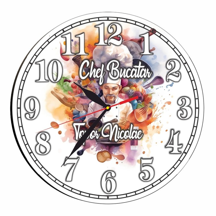 Ceas Bucatar, Lemn, 40 cm, CMSUV060