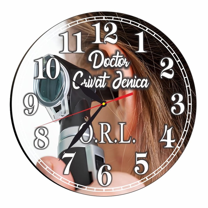 Ceas pentru Cabinet O.R.L., Lemn, 40 cm, CDRUV029