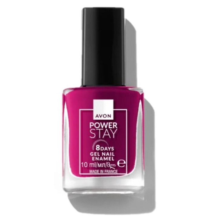Lac de unghii Power Stay 8 Days Gel Nail Enamel, Avon, Dark Dahlia, 10 ml