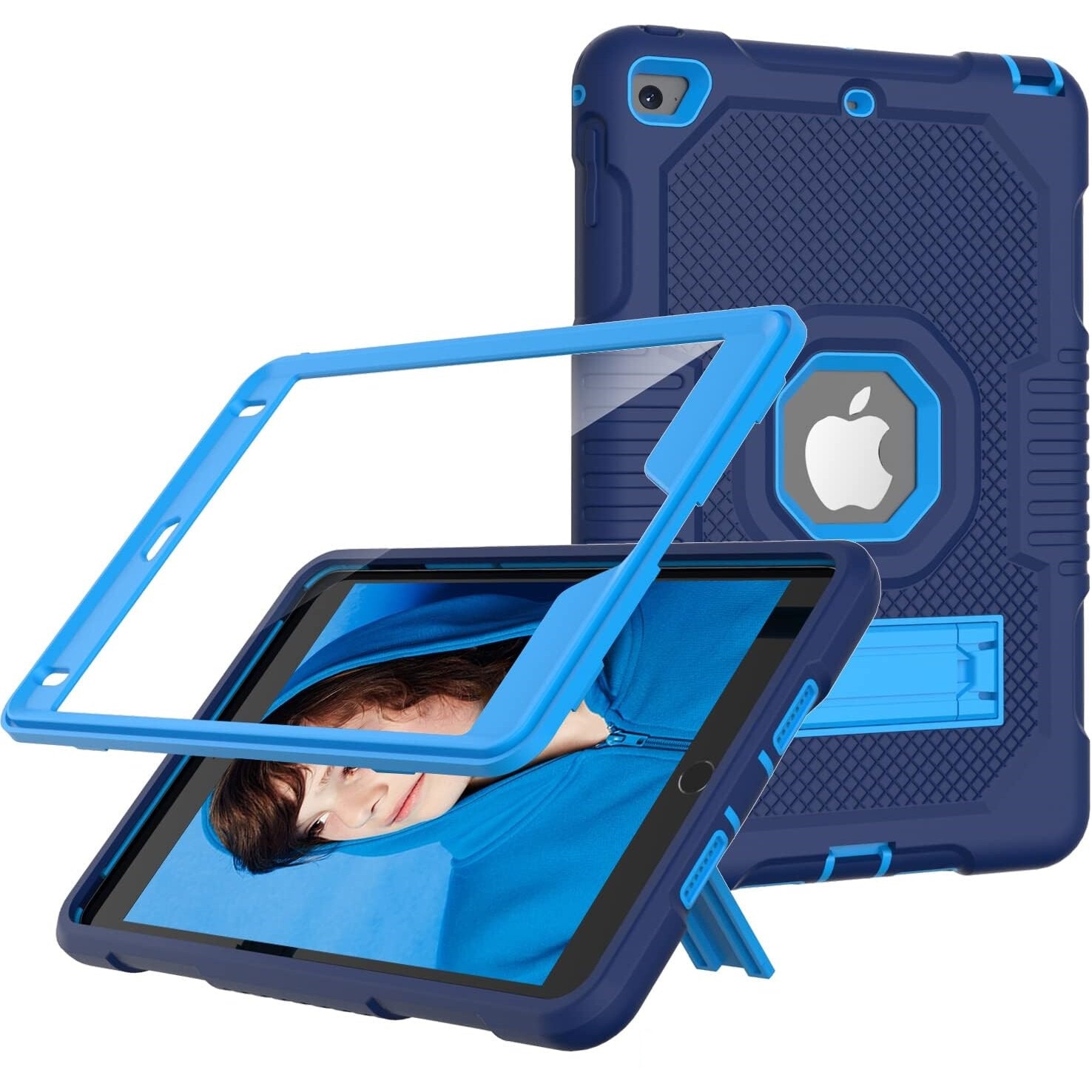 Husa tableta cu suport pentru iPad 6/5 9.7", albastru