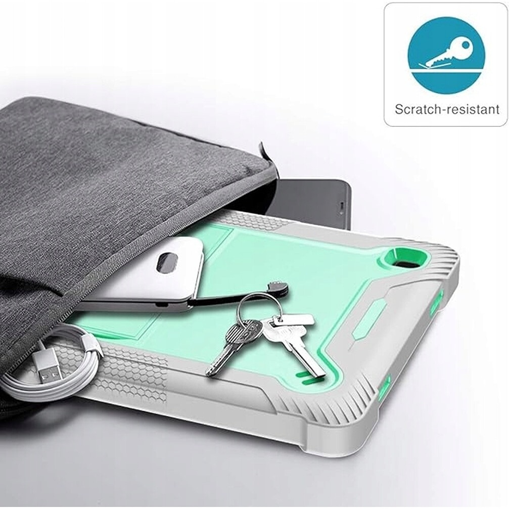 Husa compatibila cu Samsung Galaxy Tab A8 10,5" cu curea de umar, verde menta