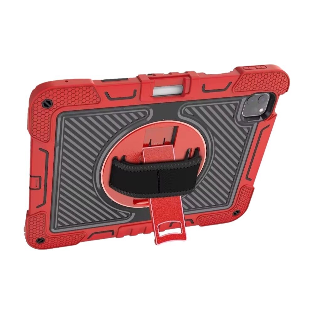 Etui compatibil cu iPad Pro 11" cu suport si curea, rosu, protectie completa