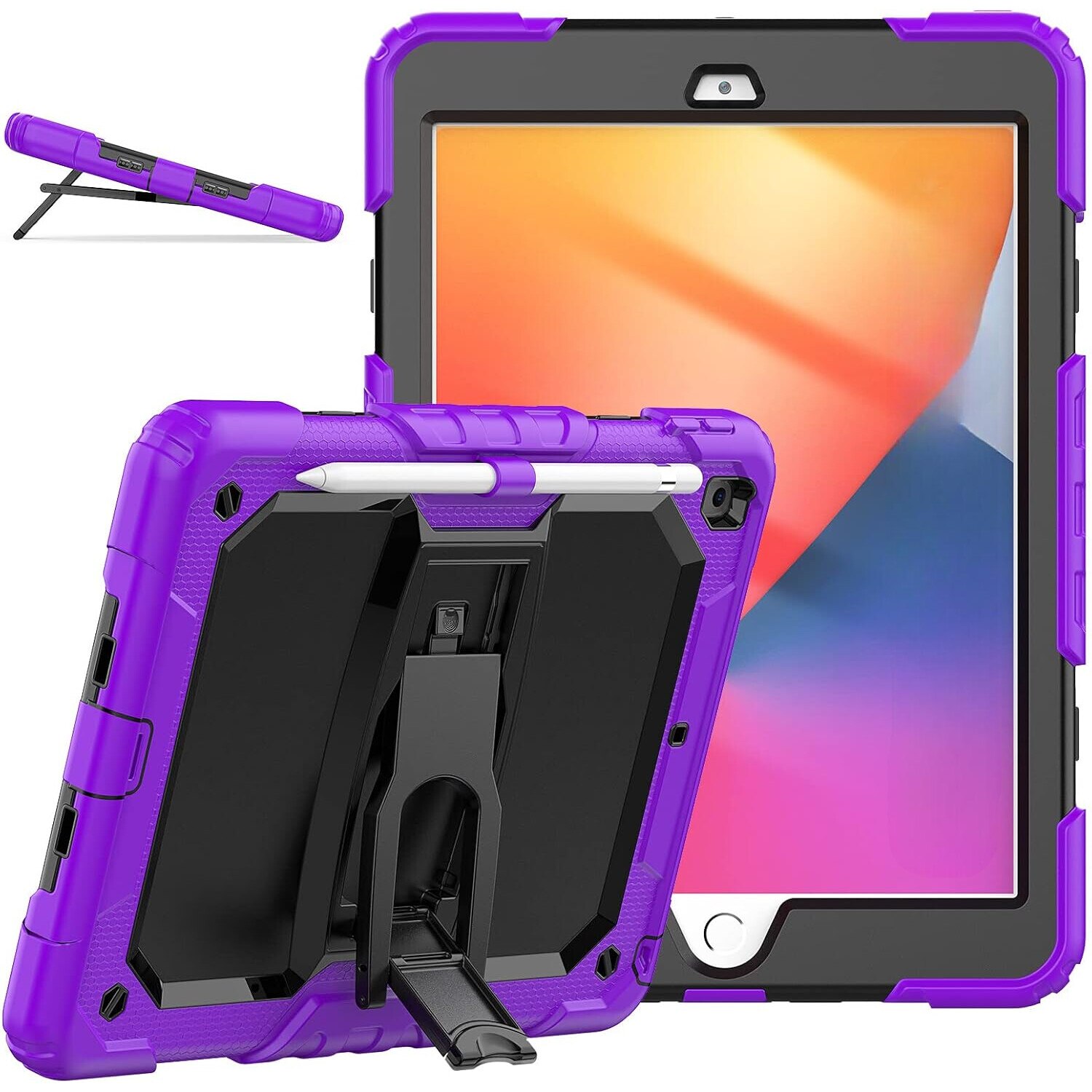 Husa tableta Samsung Galaxy Tab A7 10.4" iPad 9/8/7 10.2", violet, cu suport
