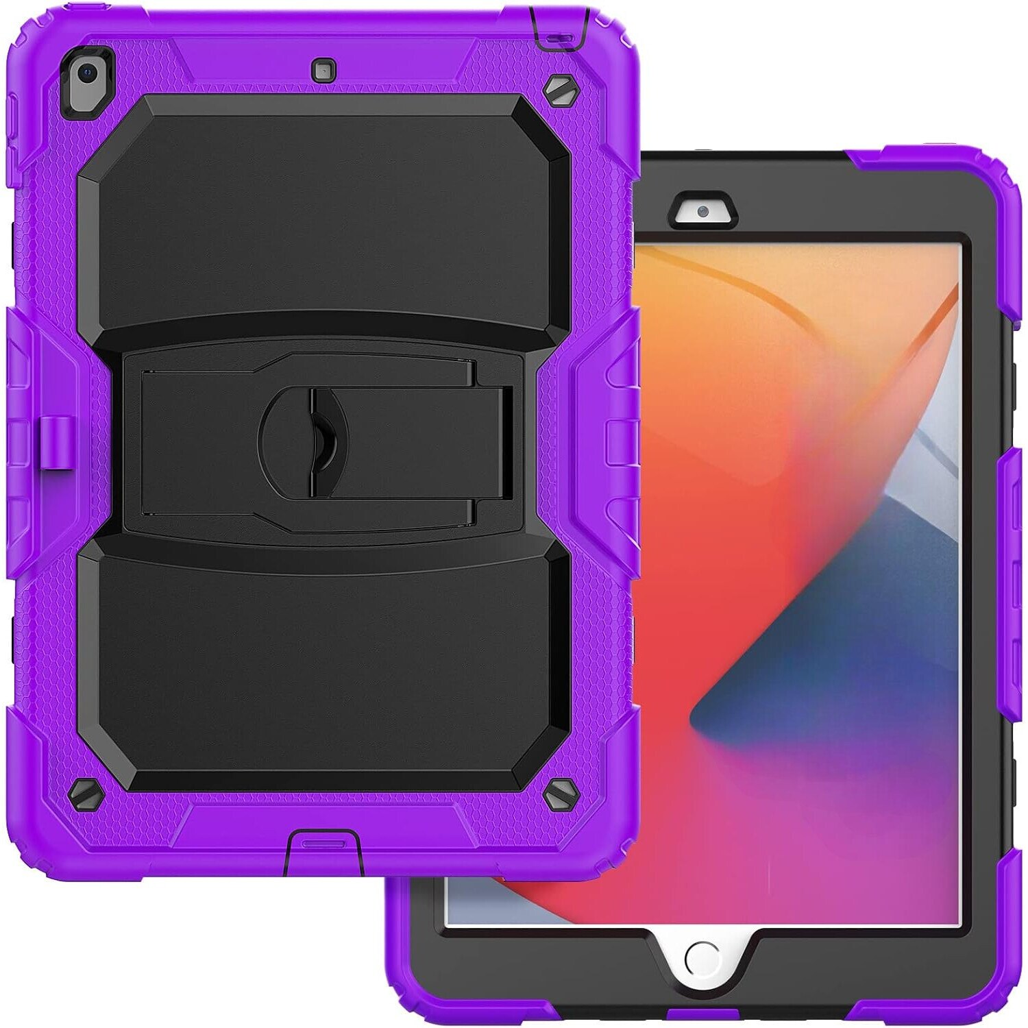 Husa tableta Samsung Galaxy Tab A7 10.4" iPad 9/8/7 10.2", violet, cu suport