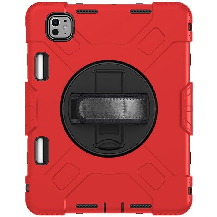 Husa compatibil cu iPad Air 5/Air 4 10,9" cu suport, rosu