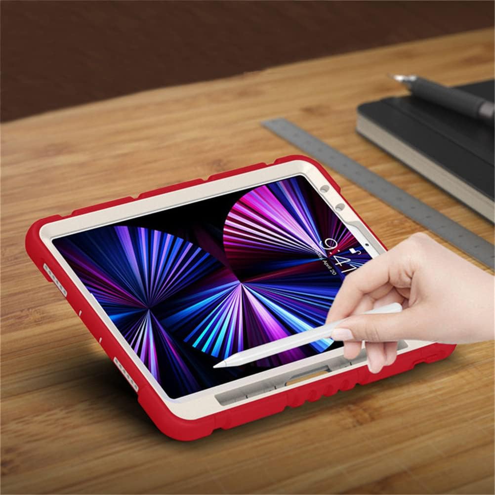 Etui pentru tableta, compatibil cu iPad Pro 3/2/1 11" cu suport, rosu