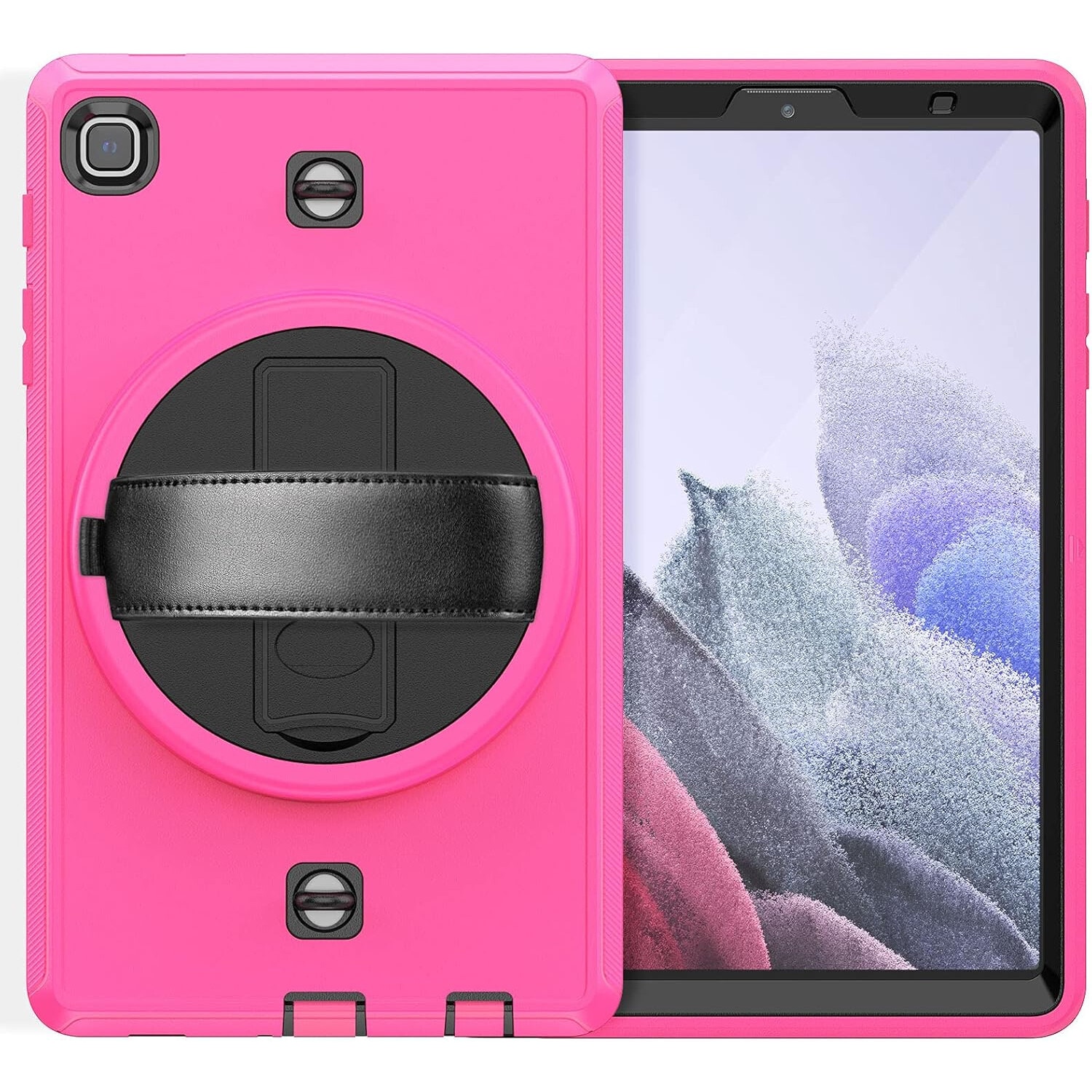 Husa compatibil cu Samsung Galaxy Tab A7 10.4" cu suport rotativ, roz