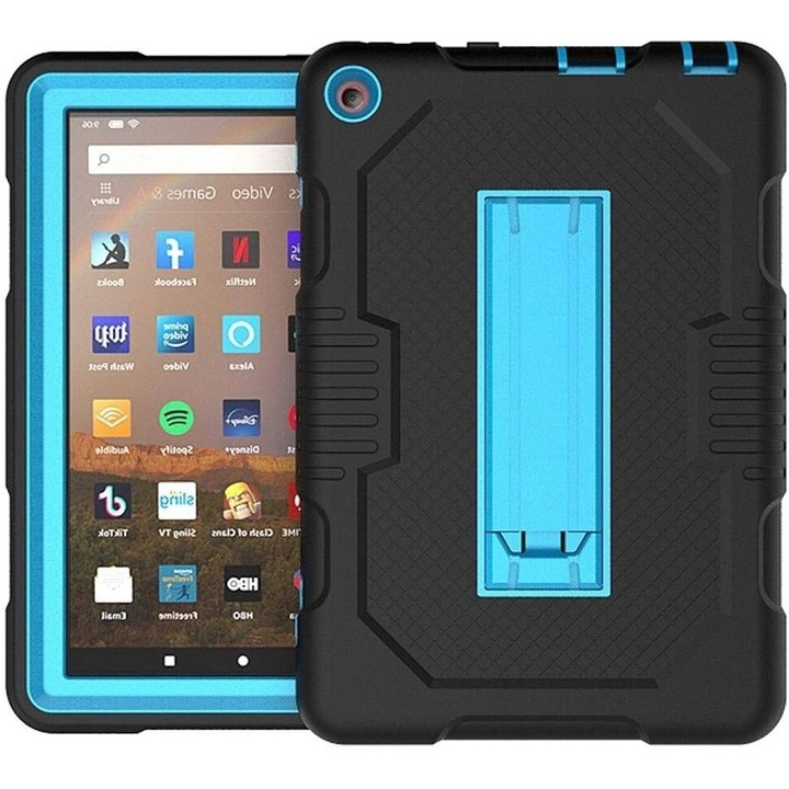 Husa compatibil cu Samsung Galaxy Tab A 8.4” cu suport, negru