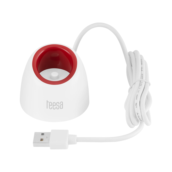 Teesa töltő SONIC JUNIOR BOY TSA8005 sonic fogkeféhez, kompakt, biztonságos, fehér