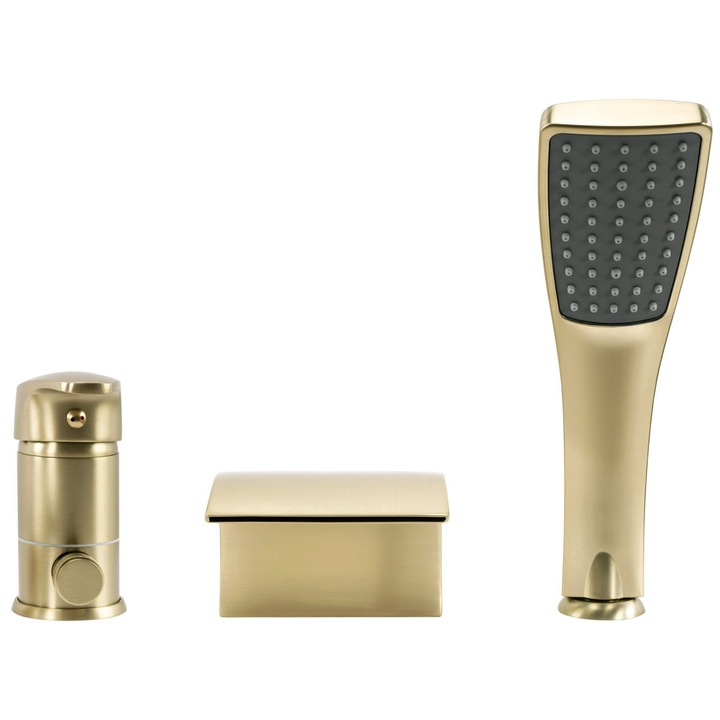 Rea Vivien Смесител за вана Матово злато, Месинг, Маркуч 140 см