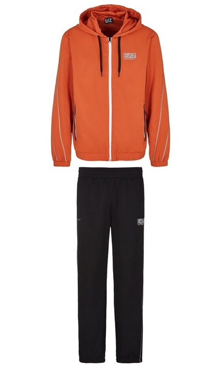 Trening EA7 pentru Barbati, m t-suit ho fz ch, 3RPV02-PNP5Z-26BK, Portocaliu, Portocaliu