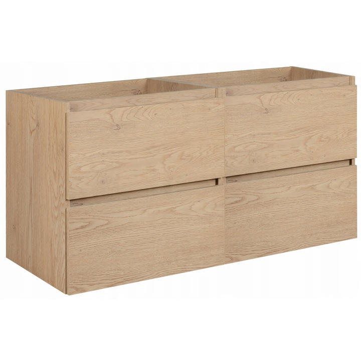 Set mobilier baie, Rodan, Simple, Dulap - 60x60.7x46 - 2, MDF, Soft Close, Stejar deschis