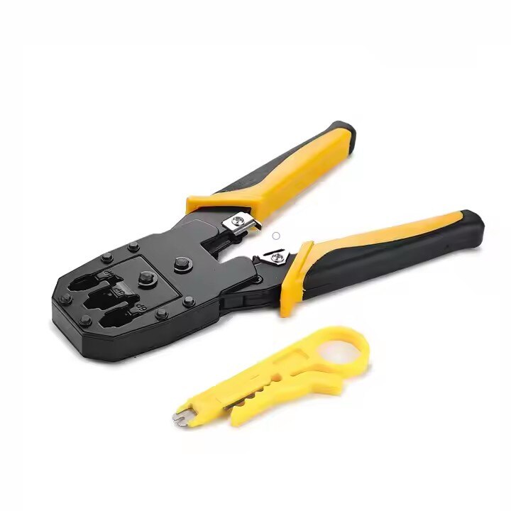 Cleste Profesional SUPER TRENDS® pentru Sertizare Mufe si Conectori, 3 ...