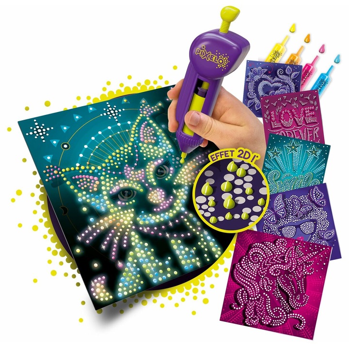 Set creativ pentru copii, Lansay, +7 ani, functioneaza cu baterii