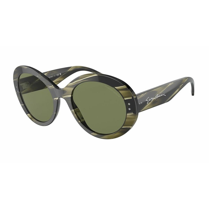 Ochelari de soare dama Armani, model AR8174-59522A, verde, 53mm