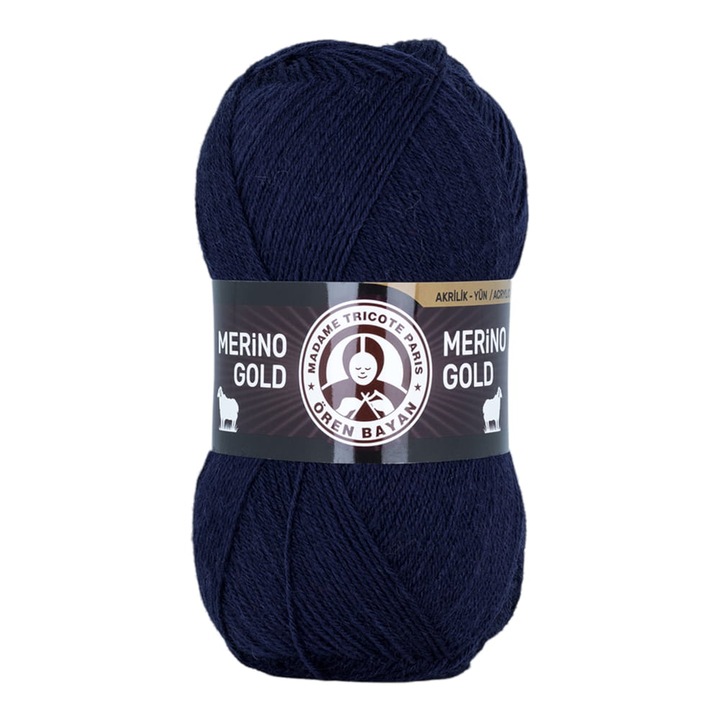 Tűz textil, Madam Tricote, Wloczka Merino Gold 200, 49% merinógyapjú, 51% akril, 100g, 200m
