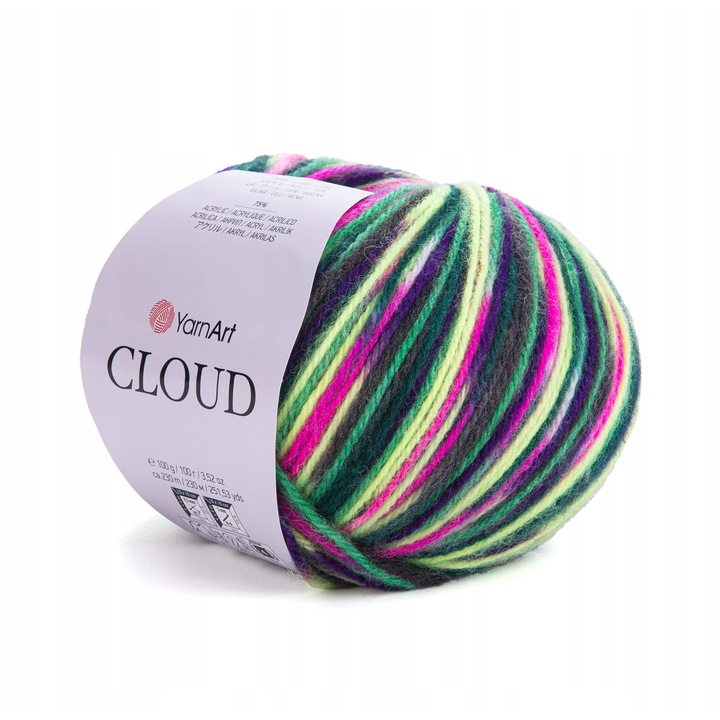 Garn YarnArt Cloud 5318, 25% lana, 75% acril, 100g, 230m, pentru tricotat si crosetat