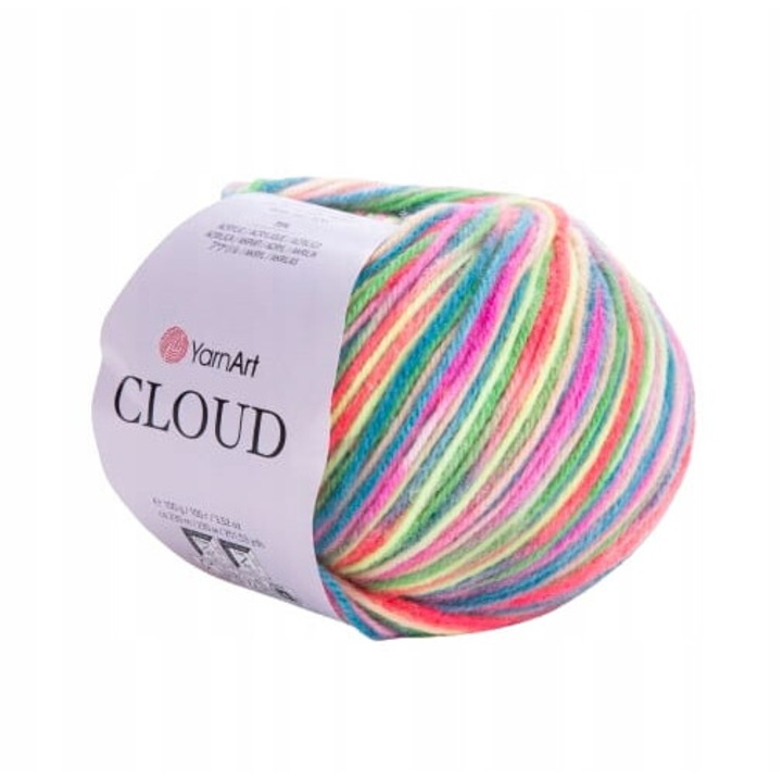 Fire textile YarnArt Cloud, 25% lana, 75% acril, 100g, 230m, culoare 5319