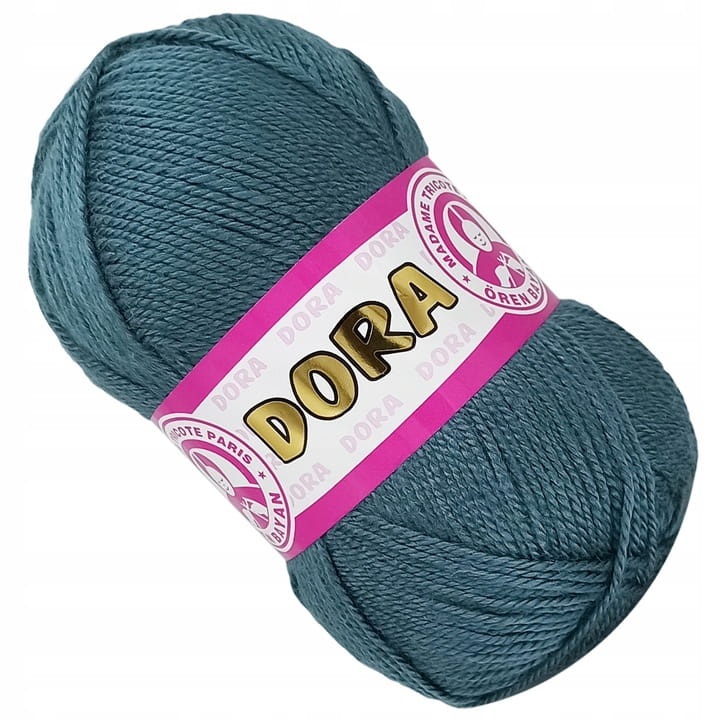 Fire textile, Madam Tricote, Wloczka Dora, 100% akril, 240mb, 3-3,5mm, többszínű