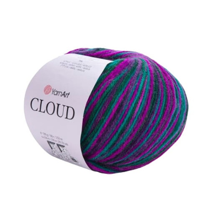 Garn YarnArt Cloud 5320, 25% lana, 75% acril, 100g, 230m, pentru tricotat si crosetat