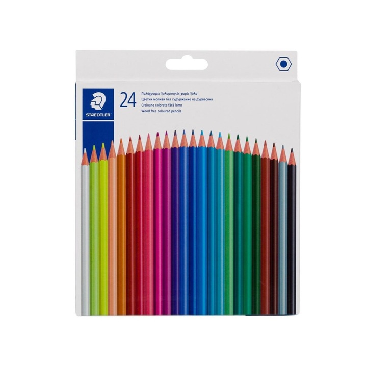 Set 24 Creioane Colorate, STAEDTLER, Culori Intense, Multicolor