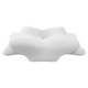 Perna ortopedica pentru gat CEDA ORTOPEDO by CEDA HOME, spuma cu memorie si husa din fibre de bambus, alb, 40 x 60 x 12-14 cm