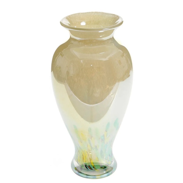 Vaza de sticla multicolora 30 cm, Meli Melo