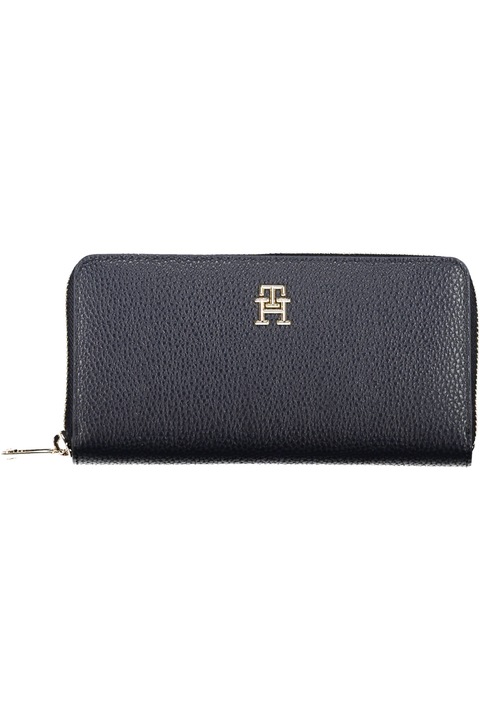 Női pénztárca Tommy Hilfiger, 5 rekesz, érmetartó zseb, kék