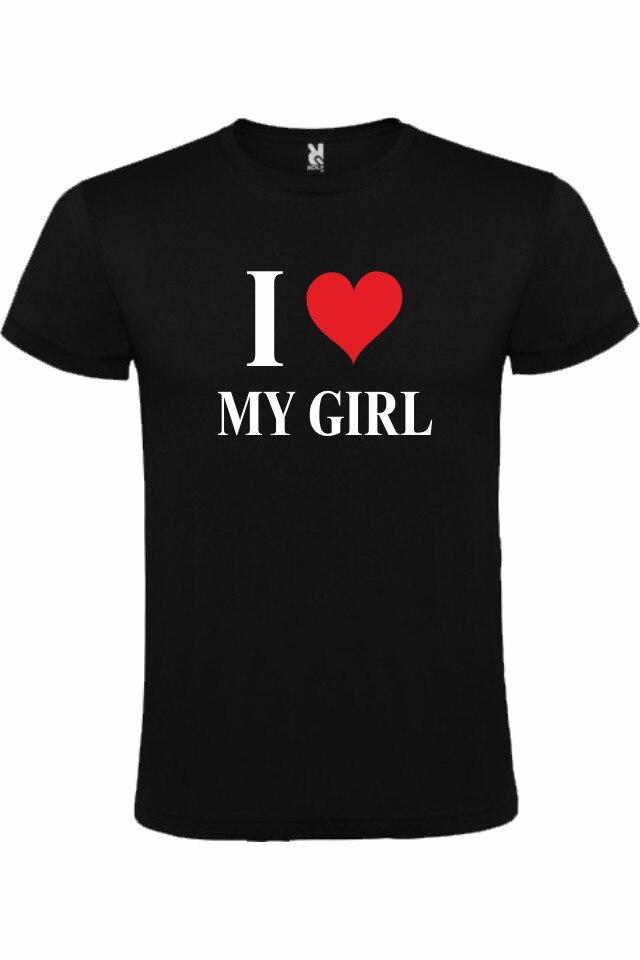 Tricou personalizat My Girl, Negru/Alb