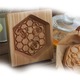 Forme prajituri Craciun, set forme din lemn pentru taiat biscuiti alfabet, unelte decorative pentru coacere, multicolor, 10x9x2cm