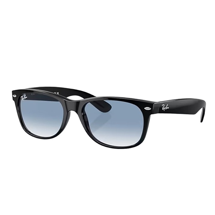 Ochelari de soare Ray-Ban RB2132 New Wayfarer, degrade, negru-albastru, dimensiuni lentile 55x41mm, marime standard
