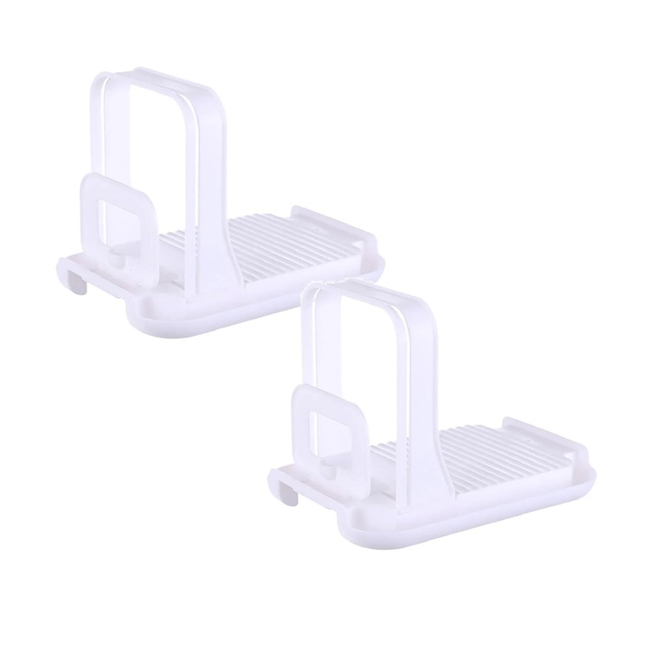 Feliator manual pentru paine, 4 grosimi, alb, 16x22x16cm