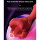Vibrator pentru femei, 10 lingatori de limba si 10 moduri de vibratii, 3 in 1, limba, vagin, orgasm, mut ≤ 45 decibeli, potrivit pentru femei si sani, jocuri la distanta lunga, USB， Buze rosii rezistente la apa, silicon lichid rosu