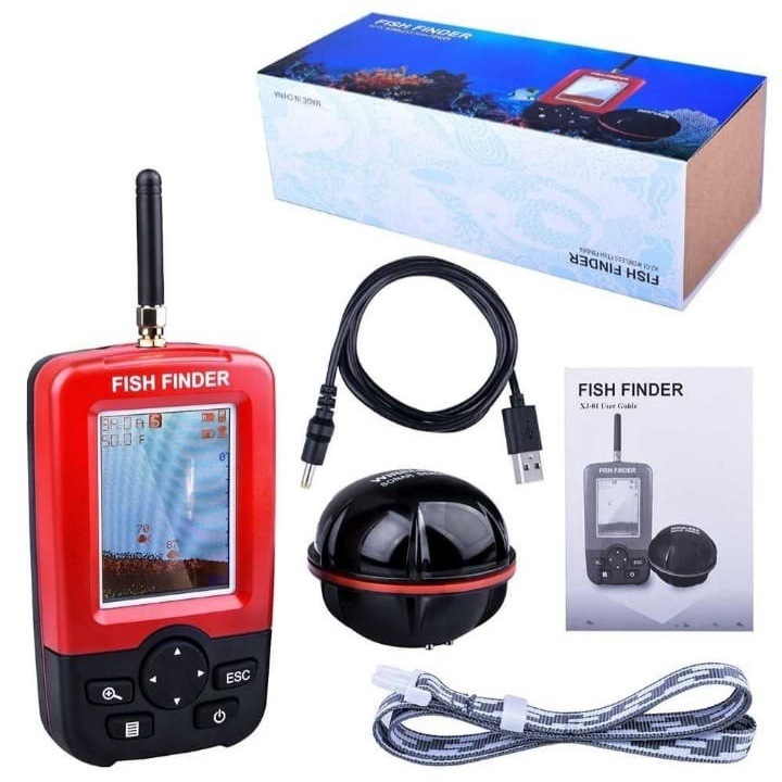 Сонар за риболов Sonar Fish Finder, LCD екран, Безжичен сонарен сензор 200 м