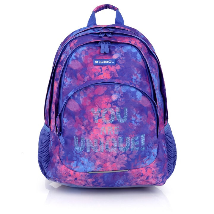 Rucsac Gabol Sunset, Patru compartimente, Material hidrofug, 32 x 44 x 18 cm, Multicolor
