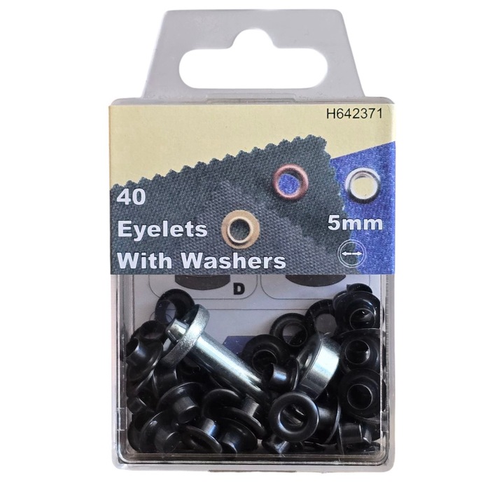 Set ochiuri O 5 mm. + matrice, pentru uz manual, 40 buc., H642371, culoare