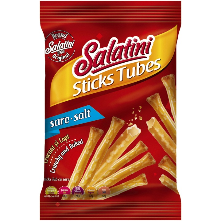 Sticks sub forma de tub, Salatini, 10x80g