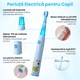Periuta de Dinti Electrica pentru Copii, Woya® ED716, Ultrasonica, 24000 Vibratii/Minut, 6 Programe, 1 Nivel Intensitate, Timer Inteligent, 2 Capete Interschimbabile, Ingrijire Gingiilor si Albire, Cablu USB, Portabila, Varsta 3+, Culoare Albastru