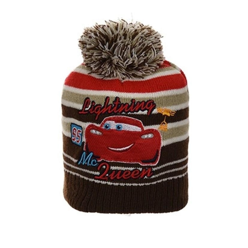 Caciula bebe Fulger McQueen, maro, 50 cm