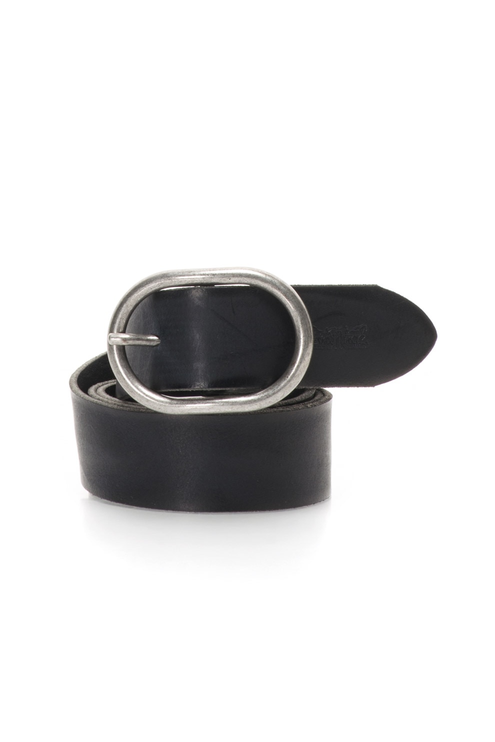 Levi's, Curea de piele cu catarama cu aspect retro, Negru
